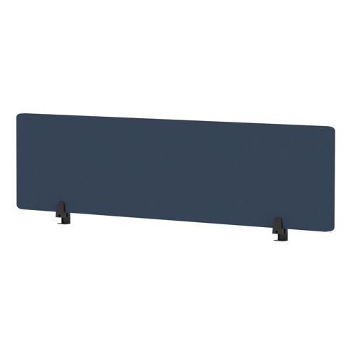 Air Desktop Screen 1600 x 400mm Bespoke Quest Whelk Fabric