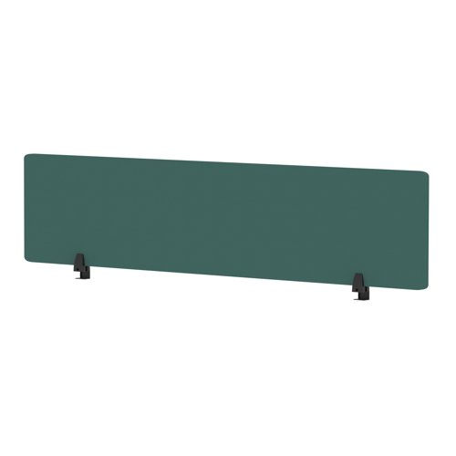 Air Desktop Screen 1800 x 400mm Bespoke Quest Kelp Fabric