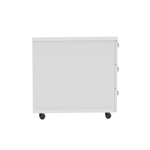 I000185 Impulse Mobile Pedestal 3 Drawer White