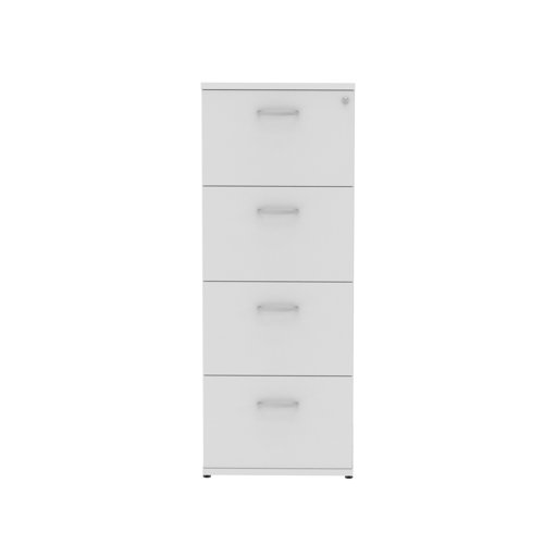 Impulse 4 Drawer Filing Cabinet White I000194 Filing Cabinets 62143DY
