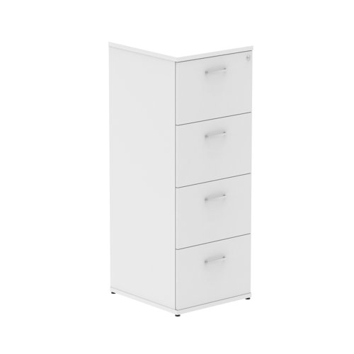 I000194 Impulse 4 Drawer Filing Cabinet White