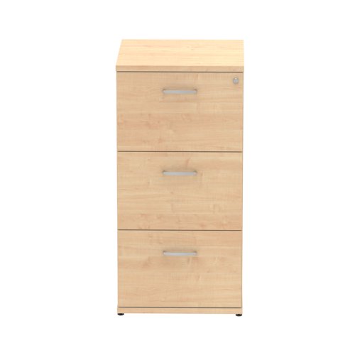 I000253 Impulse 3 Drawer Filing Cabinet Maple