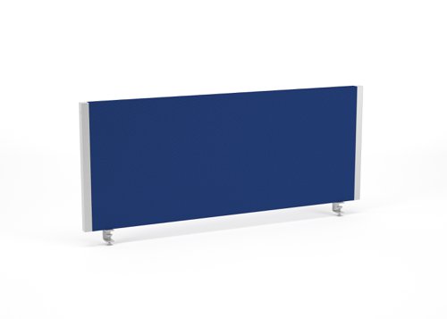 Impulse Straight Screen W1000 x D25 x H400mm Blue With Silver Frame - I000266