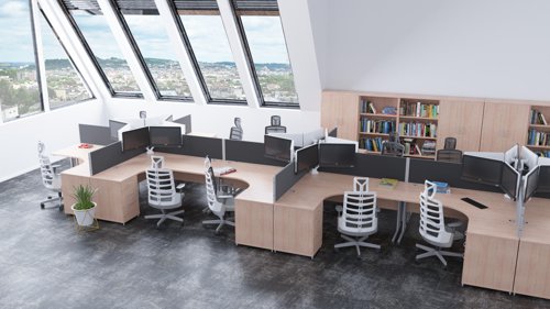 23309DY | Impulse represents the best value contract office desking and storage available today. Created by specialist designers with a focus on all office furniture needs the products provide refinement on budget.  The comprehensive range is fully guaranteed and quality assured.