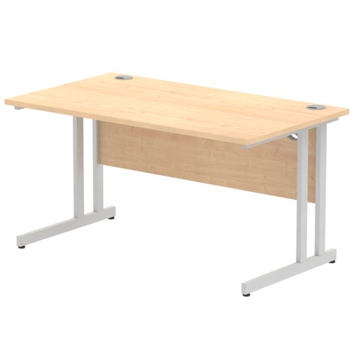 Impulse Cantilever 1400 Rectangle Desk Maple