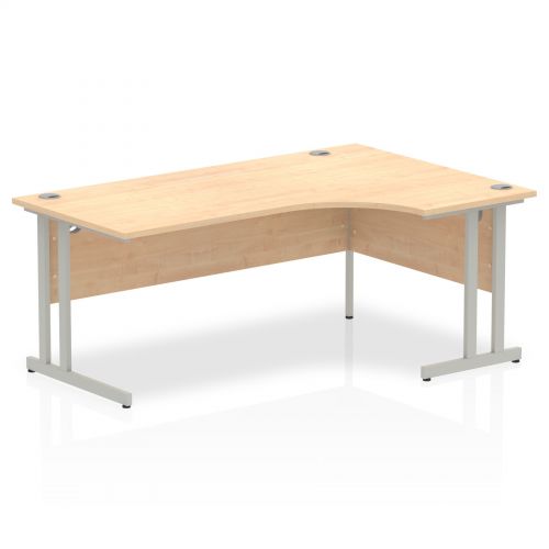 Impulse Cantilever 1800 Right Hand Crescent Desk Maple