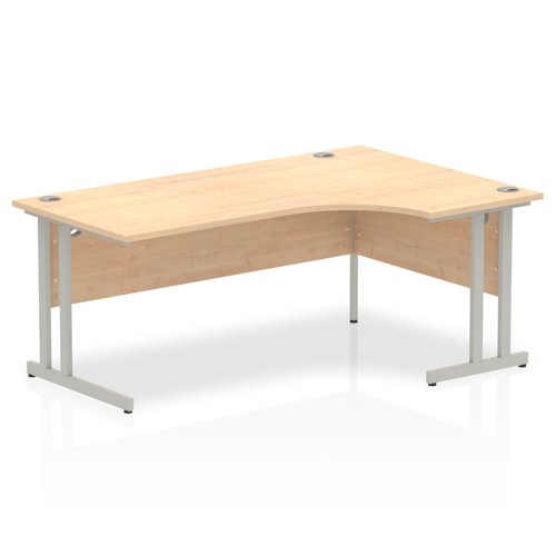 Impulse Cantilever 1800 Right Hand Crescent Desk Maple