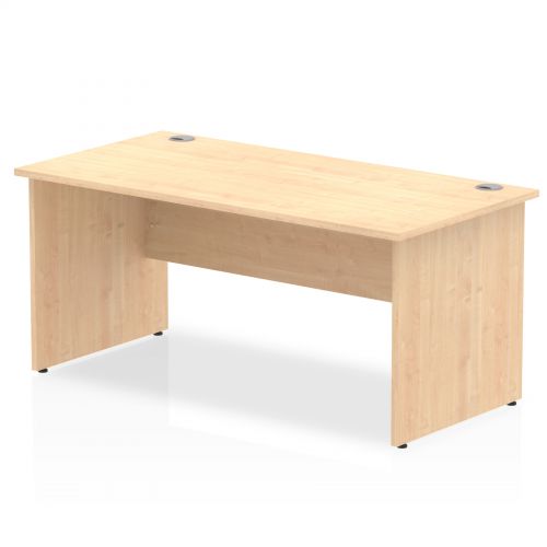 Impulse Panel End 1600 Rectangle Desk Maple