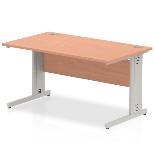 Impulse Cable Managed 1400 Rectangle Desk Beech
