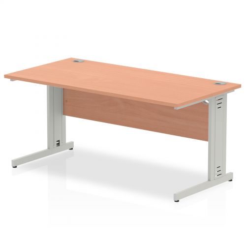 Impulse Cable Managed 1600 Rectangle Desk Beech