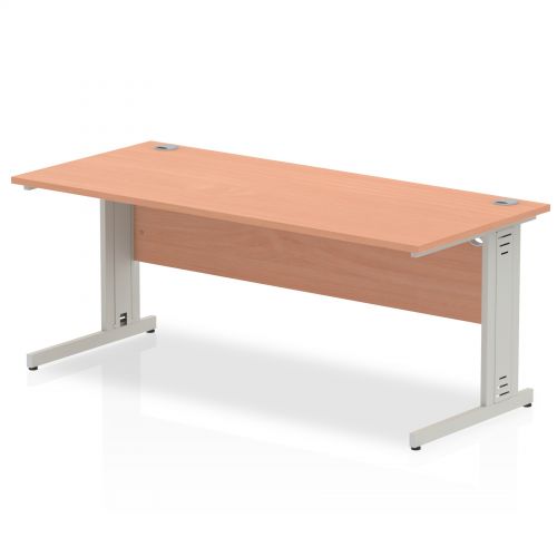 Impulse Cable Managed 1800 Rectangle Desk Beech