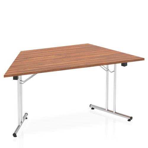 25824DY - Dynamic Impulse 1600mm Folding Trapezium Table Walnut Top I000702