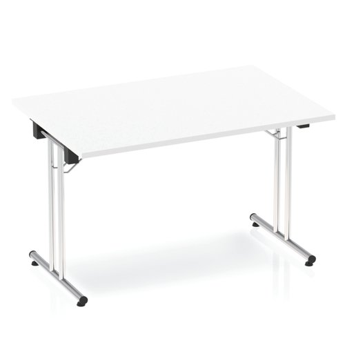 Dynamic Impulse 1200mm Folding Rectangular Table White Top I000708 Dynamic