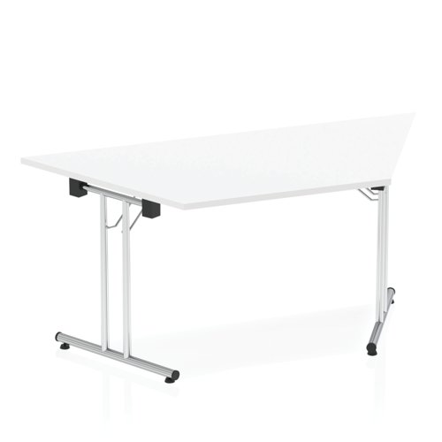 Dynamic Impulse 1600mm Folding Trapezium Table White Top I000711  25859DY