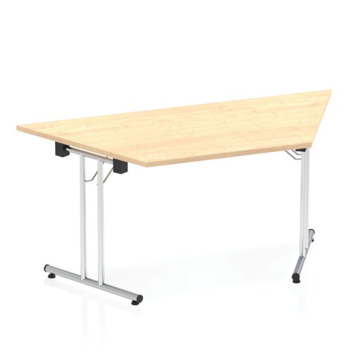 25894DY - Dynamic Impulse 1600mm Folding Trapezium Table Maple Top I000720