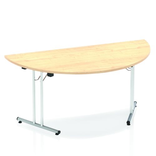 Dynamic Impulse 1600mm Folding Semi circle Table Maple Top I000721