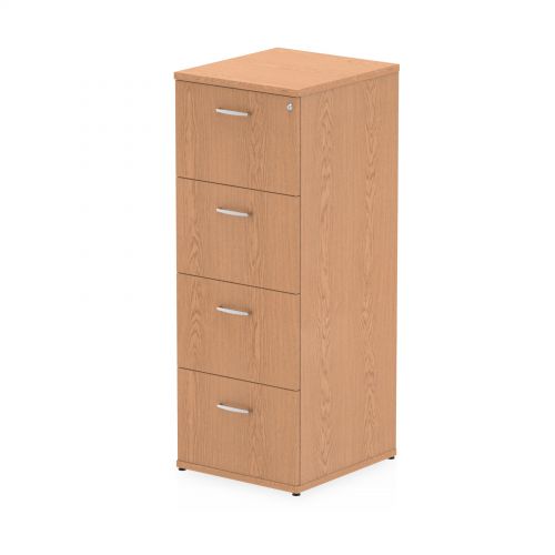 Impulse 4 Drawer Filing Cabinet Oak I000782