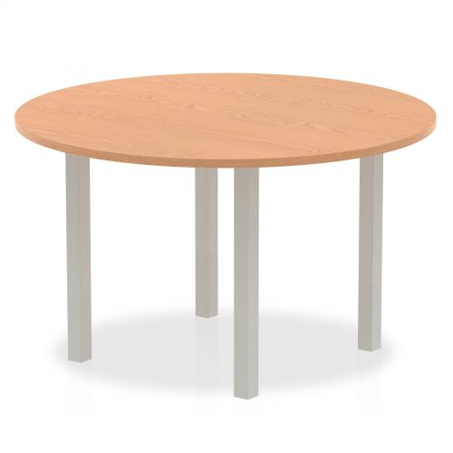 Impulse 1200 round Meeting Table Oak
