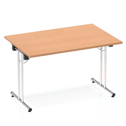25908DY - Dynamic Impulse 1200mm Folding Rectangular Table Oak Top I000796