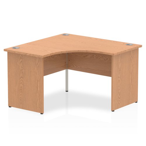 Impulse 1200mm Corner Office Desk Oak Top Panel End Leg