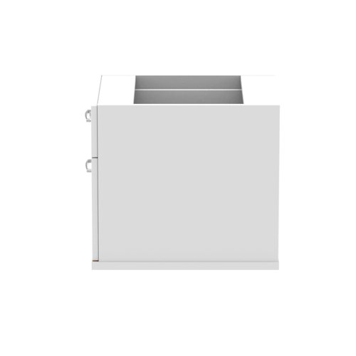 I001642 Impulse 2 Drawer Fixed Pedestal White
