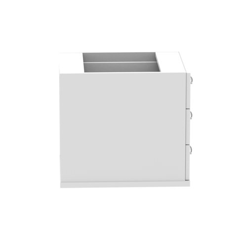 I001647 Impulse 3 Drawer Fixed Pedestal White