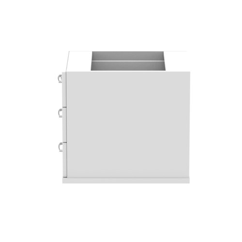 Impulse 3 Drawer Fixed Pedestal White I001647