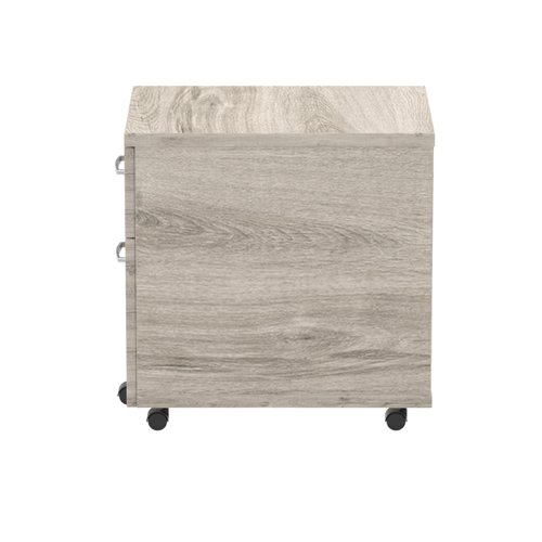 Impulse 2 Drawer Mobile Pedestal Grey Oak I003223
