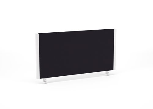 Impulse Straight Screen W800 x D25 x H400mm Black With White Frame - I004616