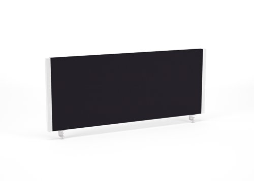 Impulse Straight Screen W1000 x D25 x H400mm Black With White Frame - I004618