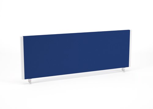 Impulse Straight Screen W1200 x D25 x H400mm Blue With White Frame - I004621