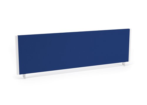 Impulse Straight Screen W1400 x D25 x H400mm Blue With White Frame - I004623