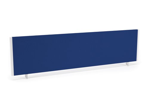 Impulse Straight Screen W1600 x D25 x H400mm Blue With White Frame - I004625