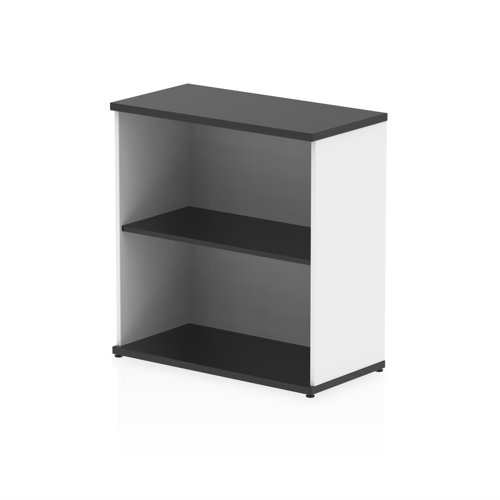 Impulse 800mm Bookcase Black and White