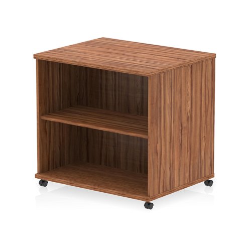 Impulse 600mm Deep Mobile Bookcase Walnut