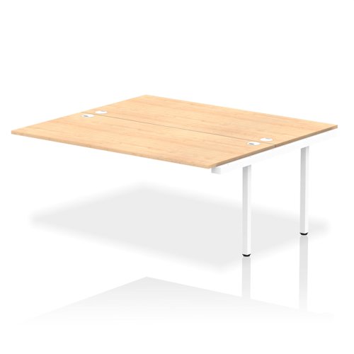 Impulse Bench B2B Ext Kit 1800 White Frame Office Bench Desk Maple