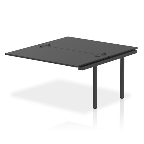 Impulse Bench B2B Ext Kit 1400 Black Frame Office Bench Desk Black