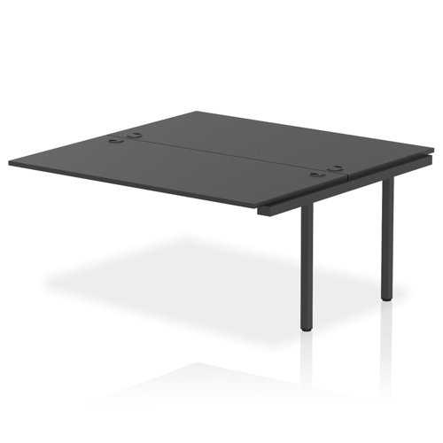 Impulse Bench B2B Ext Kit 1600 Black Frame Office Bench Desk Black