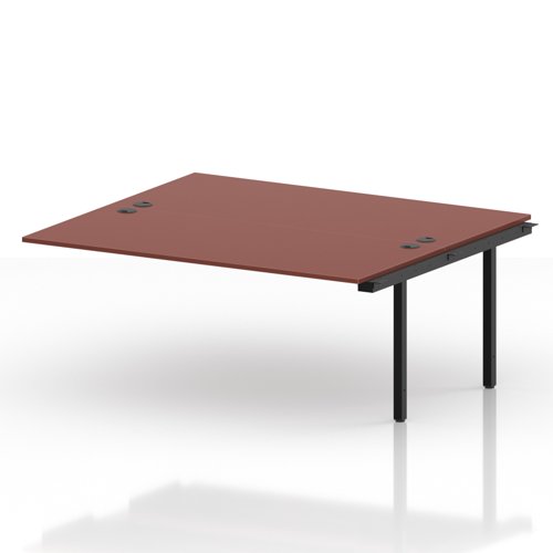 Impulse Bench B2B Ext Kit 1800 Black Frame Office Bench Desk Brick Red