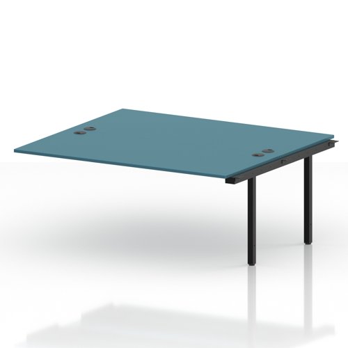 Impulse Bench B2B Ext Kit 1800 Black Frame Office Bench Desk Dark Teal