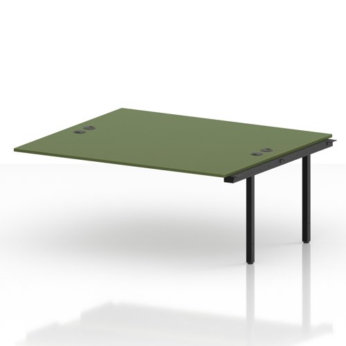 Impulse Bench B2B Ext Kit 1800 Black Frame Office Bench Desk Moss Green