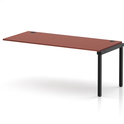 Impulse Bench Single Row Ext Kit 1800 Black Frame Office Bench Desk Brick Red