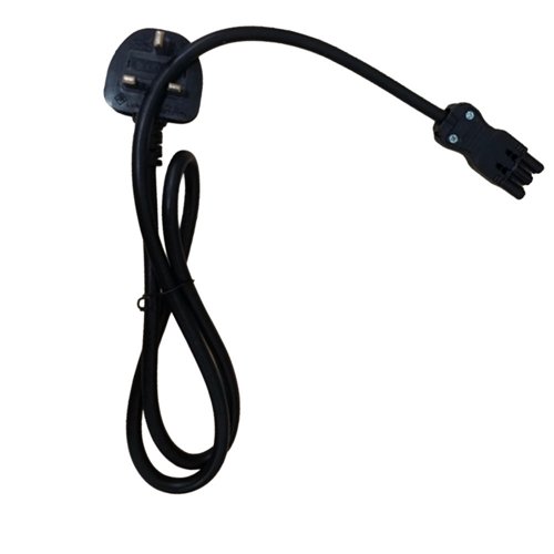 Volta Mains Power Cable - UK Plug with 13A Fuse Lead to Female Connector - Length: 2metre