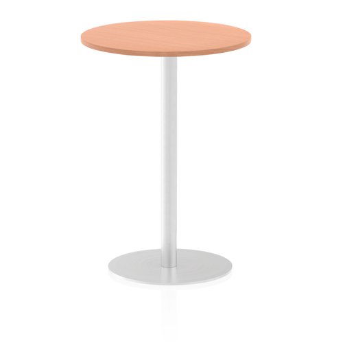 Dynamic Italia 600mm Poseur Round Table Beech Top 1145mm High Leg ITL0112 28155DY Buy online at Office 5Star or contact us Tel 01594 810081 for assistance