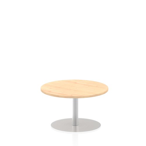 28456DY - Dynamic Italia 800mm Poseur Round Table Maple Top 475mm High Leg ITL0121