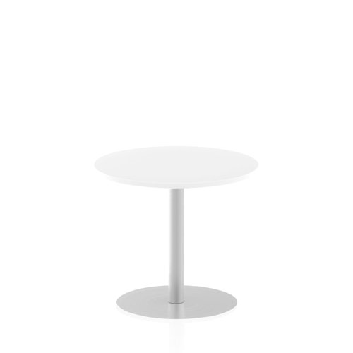 Dynamic Italia 800mm Poseur Round Table White Top 725mm High Leg ITL0126