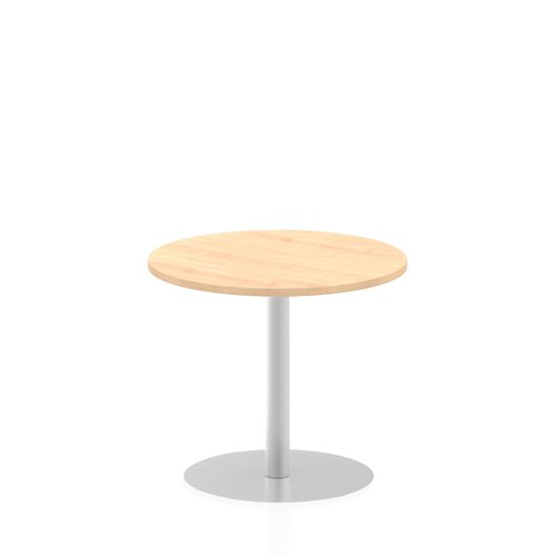 28463DY - Dynamic Italia 800mm Poseur Round Table Maple Top 725mm High Leg ITL0127