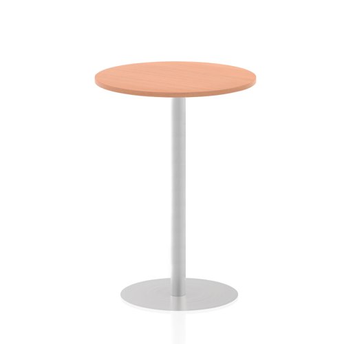28407DY - Dynamic Italia 800mm Poseur Round Table Beech Top 1145mm High Leg ITL0130