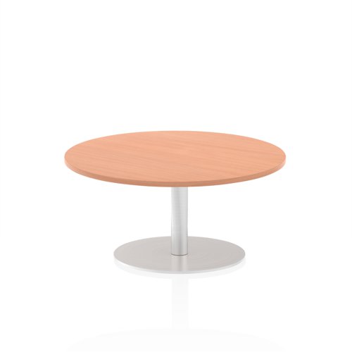 26825DY - Dynamic Italia 1000mm Poseur Round Table Beech Top 475mm High Leg ITL0136