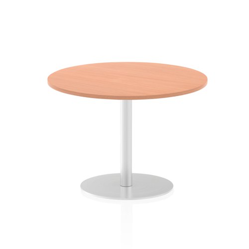 26832DY - Dynamic Italia 1000mm Poseur Round Table Beech Top 725mm High Leg ITL0142